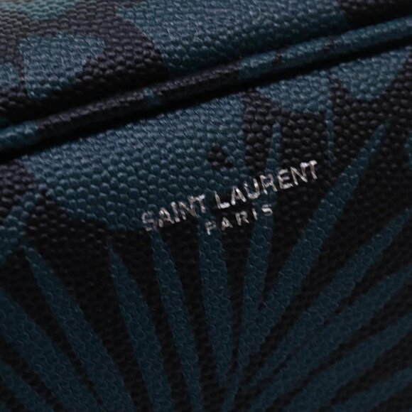 SAINT LAURENT Pouch PVC Green Auth ac3173 - Picture 9 of 16